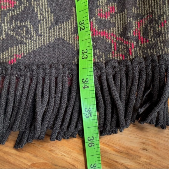 VINTAGE LENNIE New York LNY Vintage-Inspired Fringed Skirt - Dark Academia - Picture 7 of 10